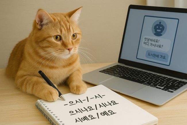 韓国語会話GPTをアップデート：文法ノートを画像で復習する